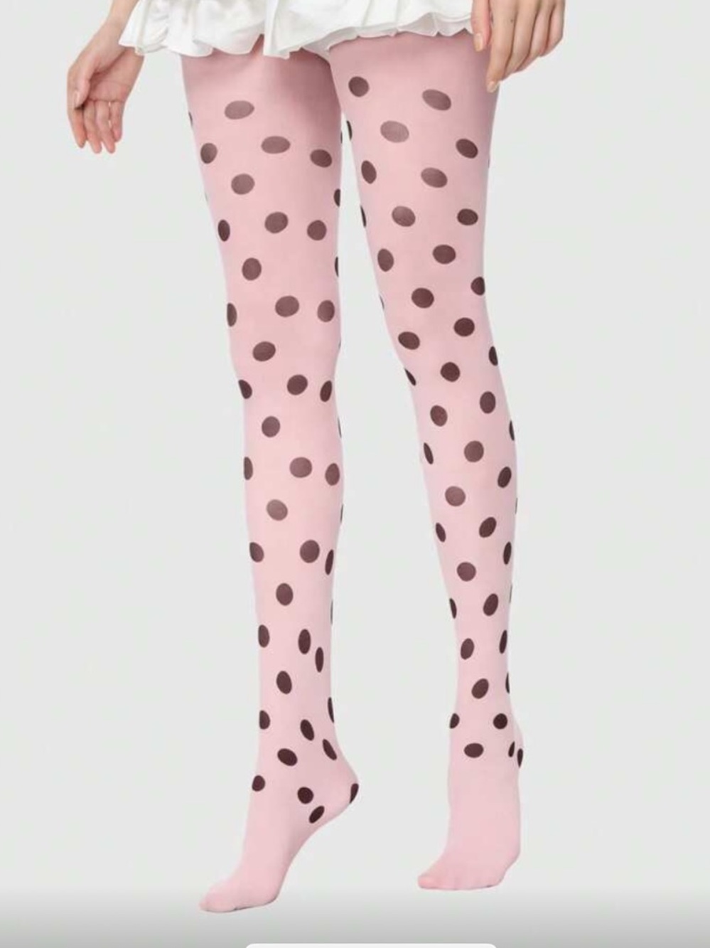 Pink Polka Dot Tights